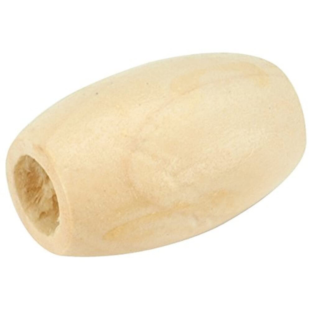 Lot De 6 Perles Ovales En Bois Naturel De 32 Mm Sur 22 Mm De Pepperell-image