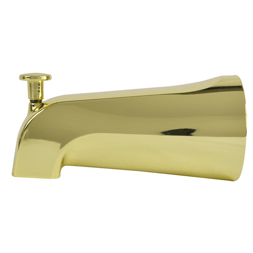 Danco Universal Tub Spout With Diverter Polished Brass 1-Pack (89265) 037155892655