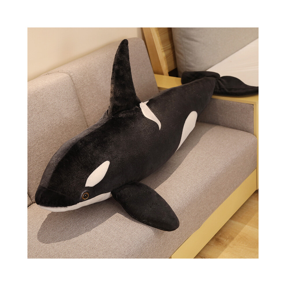 (75cm) Marine Whale Killer Organism Plush Toy Stuffed Doll Home Kids Gift Decoration