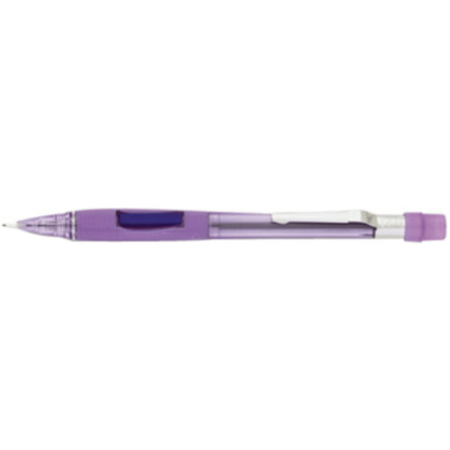 Pentel Μηχανικό Μολύβι Pentel Quicker Clicker, 0.7mm, Διαφανές Μωβ, Συσκευασία 12 (PD347TV) 1