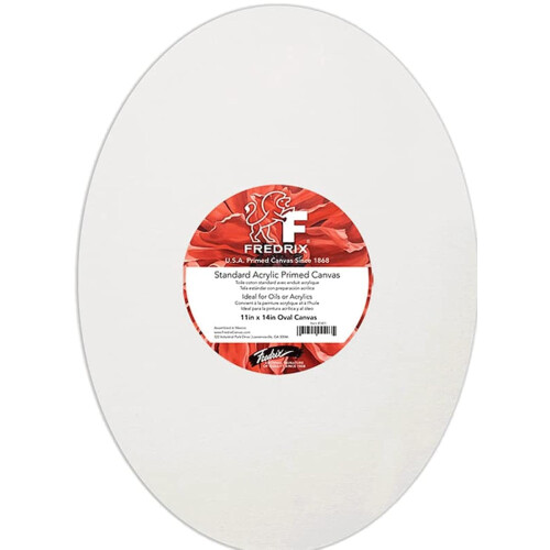 Fredrix 11 x 14-Inch Oval Καμβάς με Στερέωση