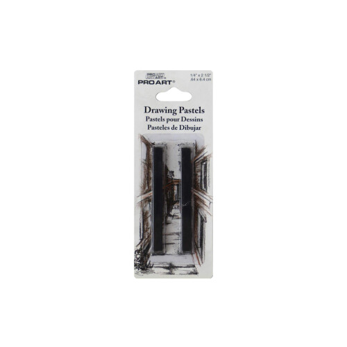 Pro Art Drawing Pastel HB Schwarz  2 Stck