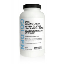 Goldene Acryl-Mittelglasurflssigkeit 32 Oz Satin