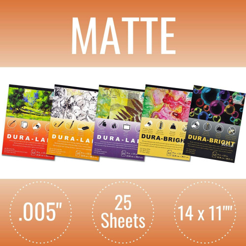 Grafix Matte .005 Dura-Lar Film de 14 polegadas por 17 polegadas 25 folhas Modelo: P05DM1417 1