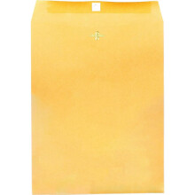 Mead-Versandumschlge, Verschlussverschluss, 25,4 x 33 cm, Allzweck-24-Pfund-Papier, braunes Kraftpapier, 15 Stck pro Box (76022)