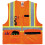 Ergodyne unisex Two-tone X-back Class 2 Γιλέκο, Πορτοκαλί, 4X-Large-5X-Large 3