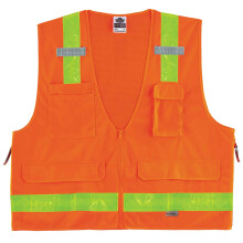 Ergodyne GloWear 8250ZHG Hochglnzende Sicherheitsweste fr Gutachter der Klasse 2, Orange, 4XL/5XL