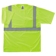 GloWear Damen High Visibility Reflektierendes Sicherheits-T-Shirt Limettensilber XX-Large US