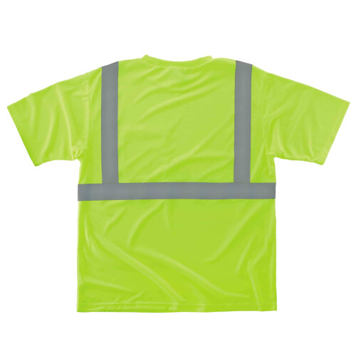 GloWear γυναικείο T-Shirt Υψηλής Ορατότητας Ανακλαστικό, Λάιμ, Ασημί, XX-Large US 1