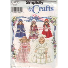 Enkelhedssym?nster 8766 Kjoler til 16 """" og 18 """" Colector Dolls Victorian Colonial