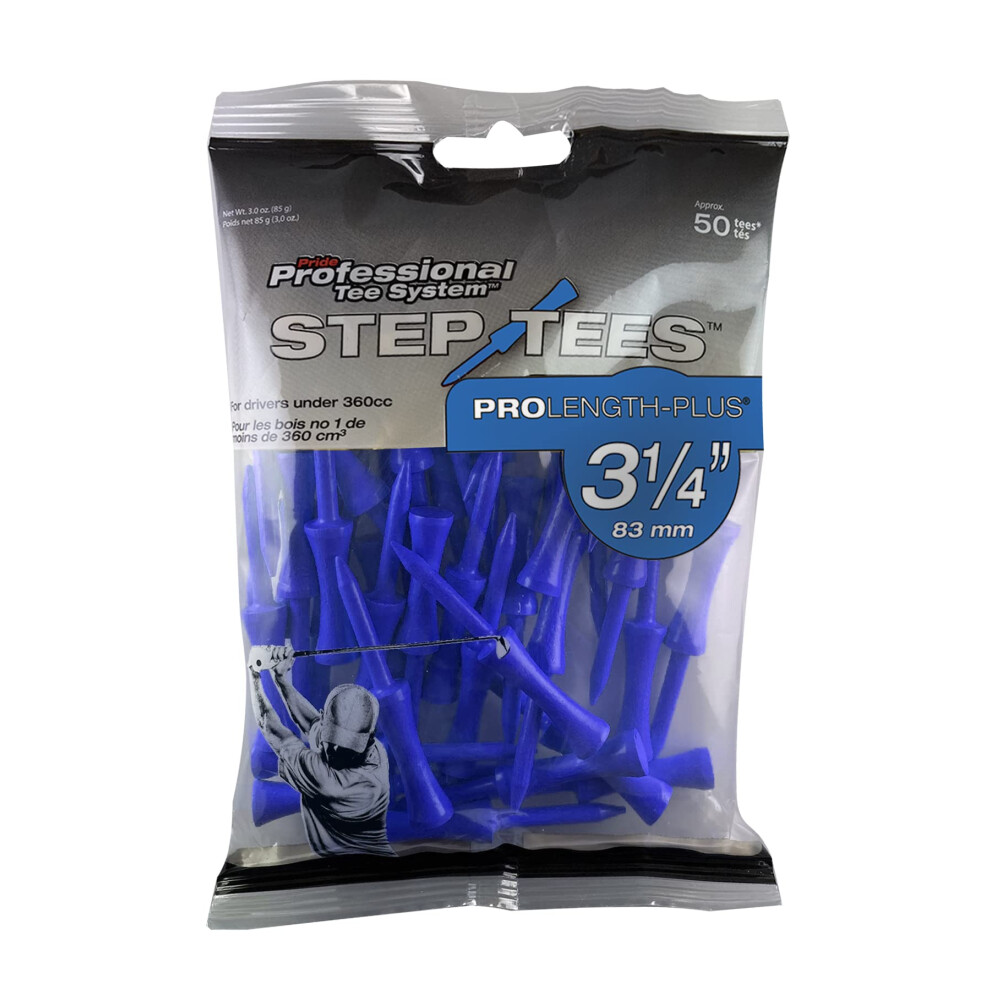 Syst   me de tee-shirt professionnel Pride en deux parties, lot de 50, 3-1/4 po (bleu)