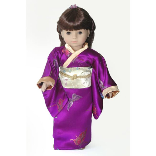 Abito Hanfu Cinese e Kimono Modello Multitaglia per Bambole da 18'' 2