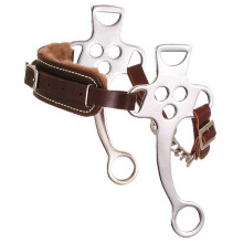 Kelly Silver Star Fleece Fodrad Hackamore - Assorterade Kromade - Häst