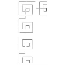 Crea?ii de matlasare GEOMETRIC BRON BRAND STENCIL WHITE 13,5 inch