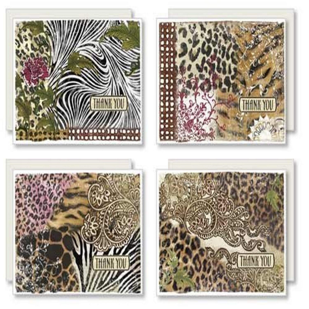 Tarjetas De Agradecimiento De Karen Foster Design Modern Safari-image