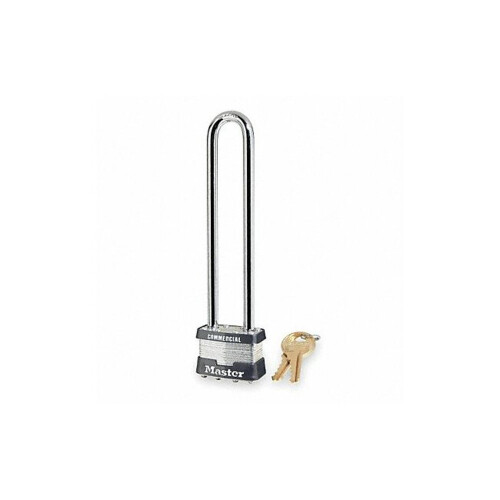 Master Lock Candado con llave MASTER LOCK rectangular de 3/4"" plateado