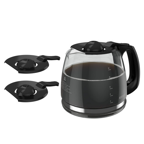 Black + Decker Black+Decker GC3100B TC1200B 12-Cup Replacement Carafe  Black Handle