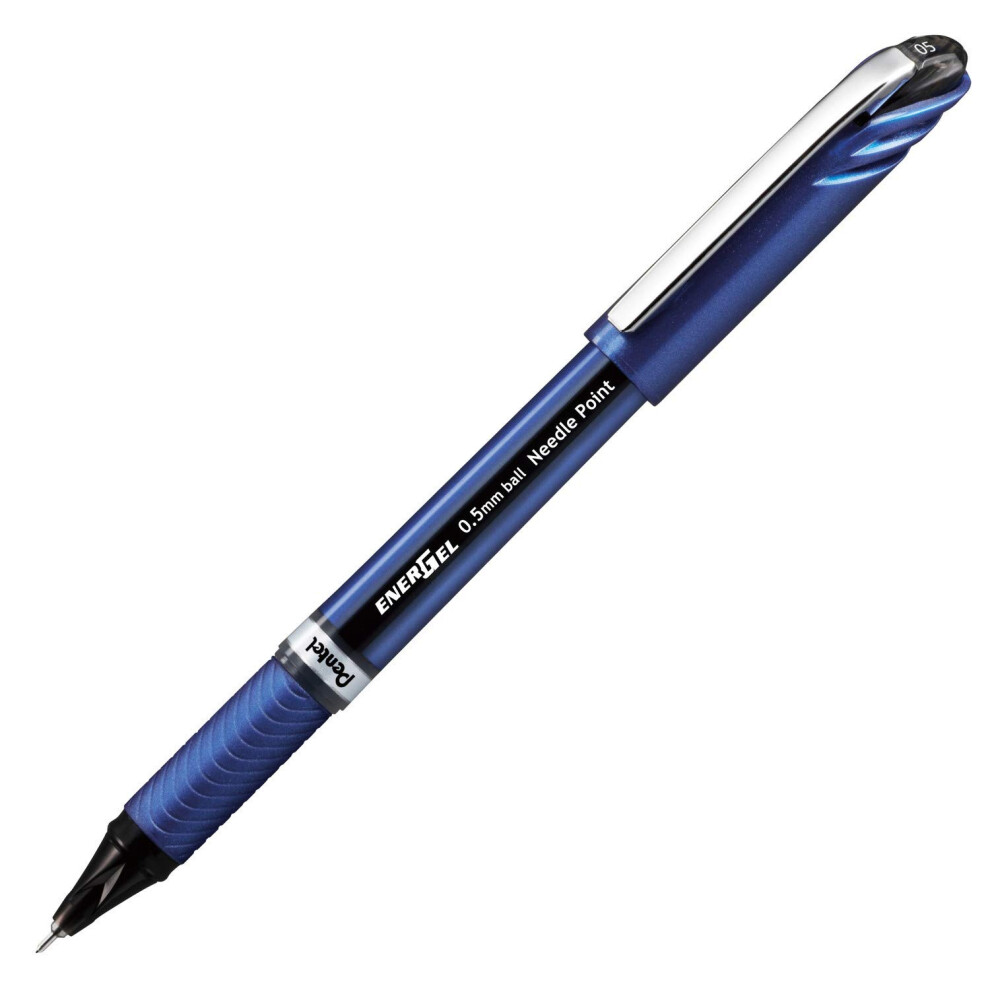 Pentel Energel Euro Ballpoint Pen 0.5Mm Needle Tip Ink (Bln25-A) Black