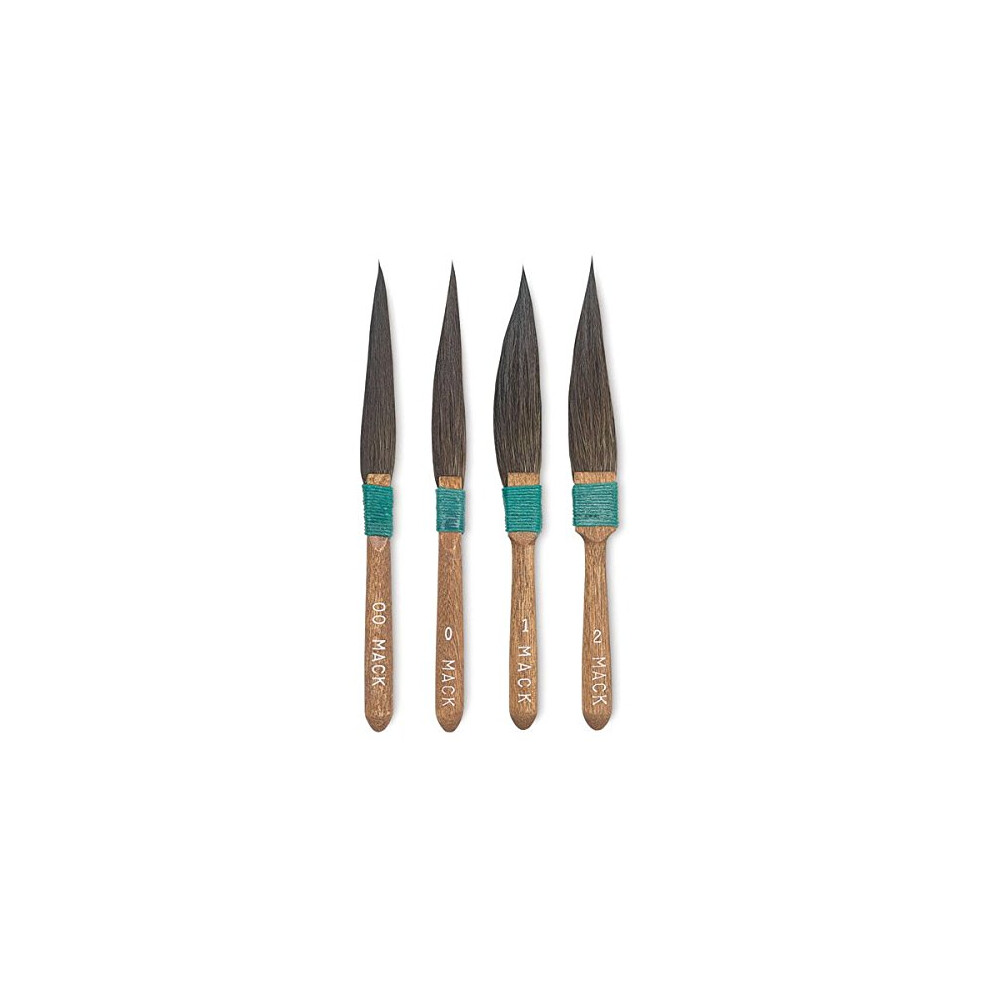 MACK Sword Striper PINSTRIPING BRUSH 20-serie SET VAN 4