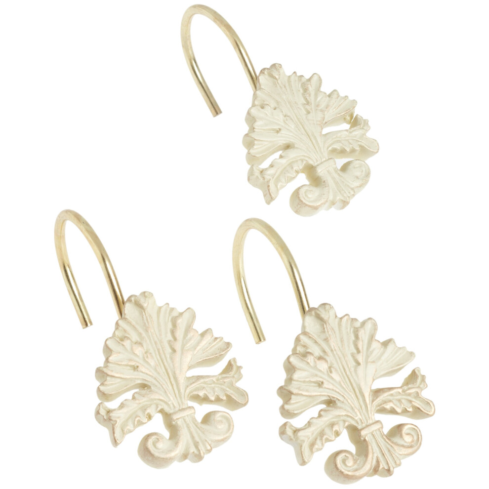 H Cik Na Sprchov Z Ves Z Keramickej Ivice Carnation Home Fashions Fleur Dis Lis, Br Sen Zlat Farba-image