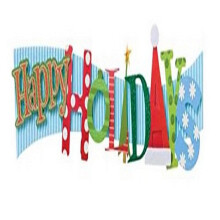 Karen Foster Design Scrapbooking halmozott nyilatkozat matrica Happy Holidays 2,5"" x 9""""