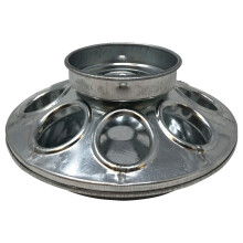 Harris Farms 1000284 quart Galvanized Base Jar 1 Feeder