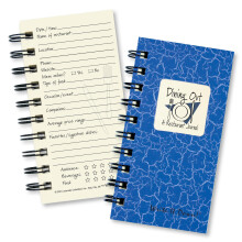 Serie Write it Down di Journals Unlimited Guided Journal Dining Out A Restaurant Journal Mini-Size 3 x5.5 Copertina rigida blu Made in USA