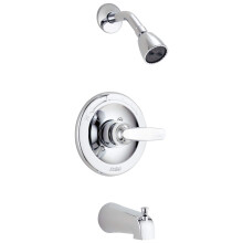Conjunto de Misturador de Chuveiro Delta Faucet Foundations Cromado com Cabeça de Chuveiro Cromada, BT1341