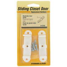 Prime-Line N 6760 1 inch witte nylon verstelbare bypass-deurgeleider (2-pack)