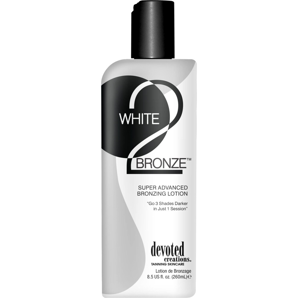 Devoted Creations White 2 Black Supre Advanced Bronzer Tanning Lotion
