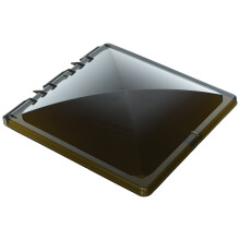 Heng's J7291RSM-C Vervangende afdekking voor Jensen Metal Base Vent - Smoke