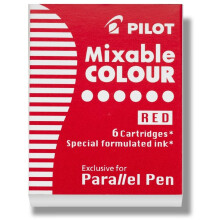 Pilot prhuzamosan keverheto sznes tinta utntlto kalligrfiai tollakhoz, piros 6 csomag (77307)