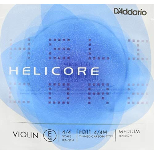 D'Addario Orchestral - Helicore 4/4 Size Violin String - Plain Steel E String - H311 4/4M - E String Only - Medium Tension 2