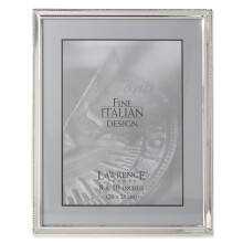 Lawrence Frames Bead Border Design, 8x10, Silver