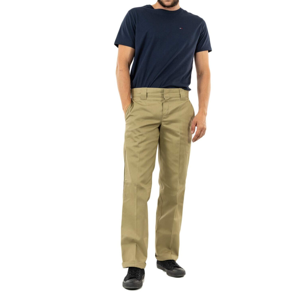 Dickies Men's Slim-Straight Fit Work Pants  Khaki  36W x 34L