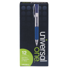Μολύβι Gel Universal Comfort Grip, Retractable, 0.7 Mm, Μπλε Μελάνι, Διαφανής Μπλε Κάψα, Δώδεκα