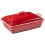 Le Creuset Le Creuset Stoneware Heritage Covered Rectangular Casserole, 4 qt. (12"" x 9""), Cerise 4