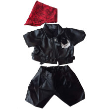 Easy Rider Biker Outfit Teddy Bear Kleding voor 14" - 18" Build-a-bear en Knuffels