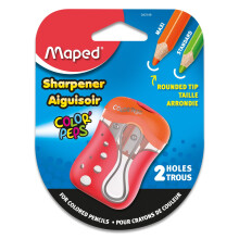 Maped Color'Peps 2-Loch-Bleistiftspitzer perfekt fr Buntstifte kindersicheres, schmutzfreies, universelles Design verschiedene Farben