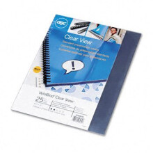 GBC VeloBind Presentation Covers COVER TRNSPNT F/VELO 25PK (Pack of8)