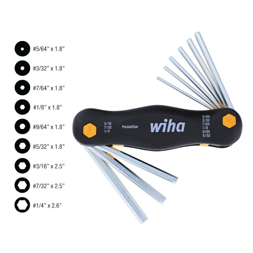 Wiha Wiha 35197 polegadas Pocket Star dobrou 1