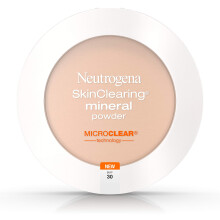 Polvo compacto Neutrogena SkinClearing Mineral para acné, libre de brillo y absorción de aceite