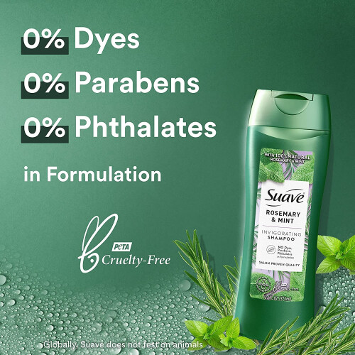 Suave Professionals Φυσικό Σαμπουάν Δεντρολίβανο+Μέντα 12.6 fl oz 2