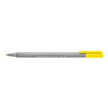 STAEDTLER 334-1 Triplus Fineliner Superfine Pen 0,3 mm Larghezza del tratto - Giallo (scatola da 10)