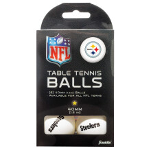 Franklin Sports Pittsburgh Steelers Bordtennisbollar - NFL Lag Bordtennisbollar