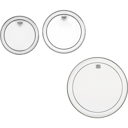 Remo PP-1470-PS Pinstripe Clear Tom Drumhead Pack - 10"""" 12"""" e 16""""
