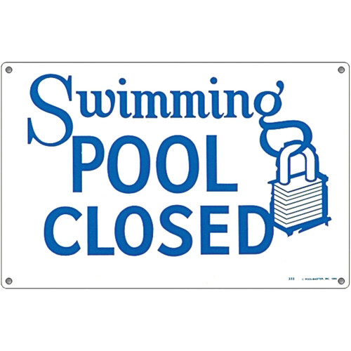 Πίνακας Poolmaster για Οικιακές ή Εμπορικές Πισίνες, Κλειστή Πισίνα 18" x 12"