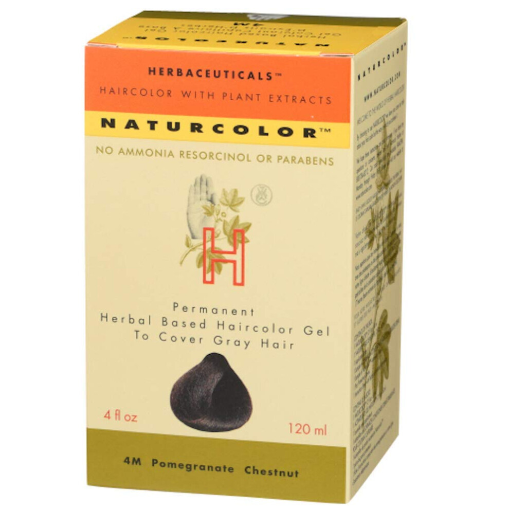 Compagnia Del Colore Brown Naturcolor Haircolor Hair Dye - Pomegranate Chestnut 4 Fl Oz (4M)