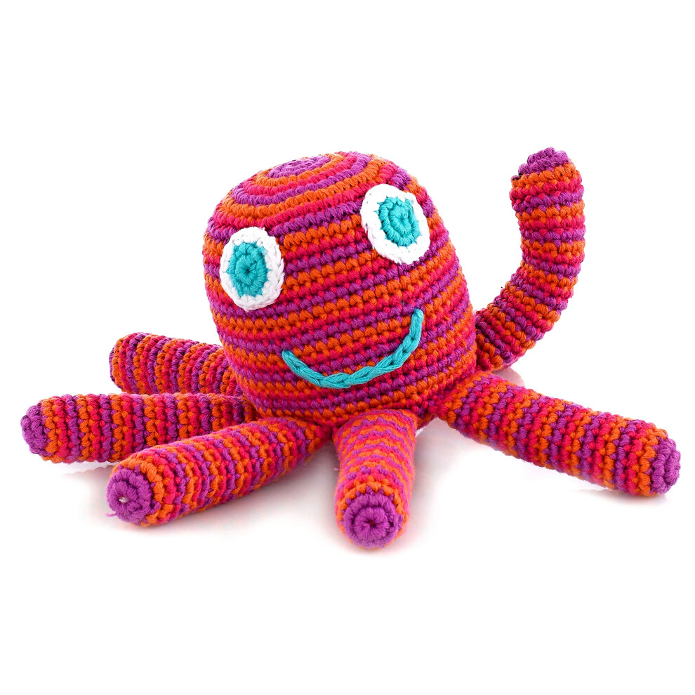 Pebble Roze Octopus Rammelaar 1 St.-image