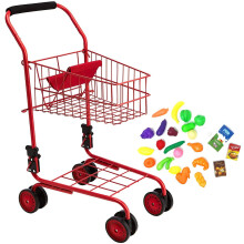 Carrello della spesa giocattolo per bambini e bambine della collezione di bambole New York - Include cibo - Si ripiega per riporlo facilmente - c